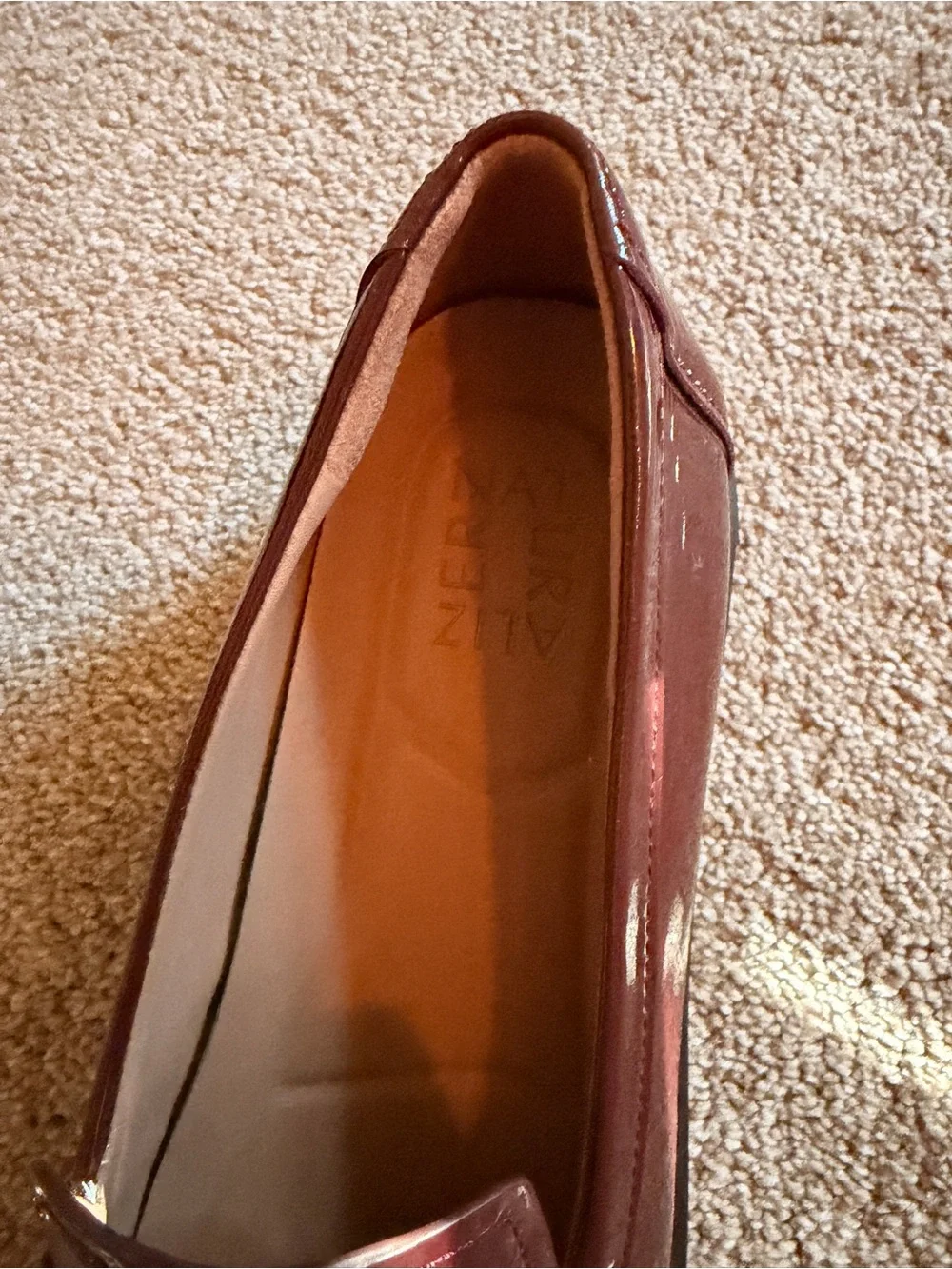 Women’s Naturalizer Burgundy Patent Tassel Loafers with Lug Sole